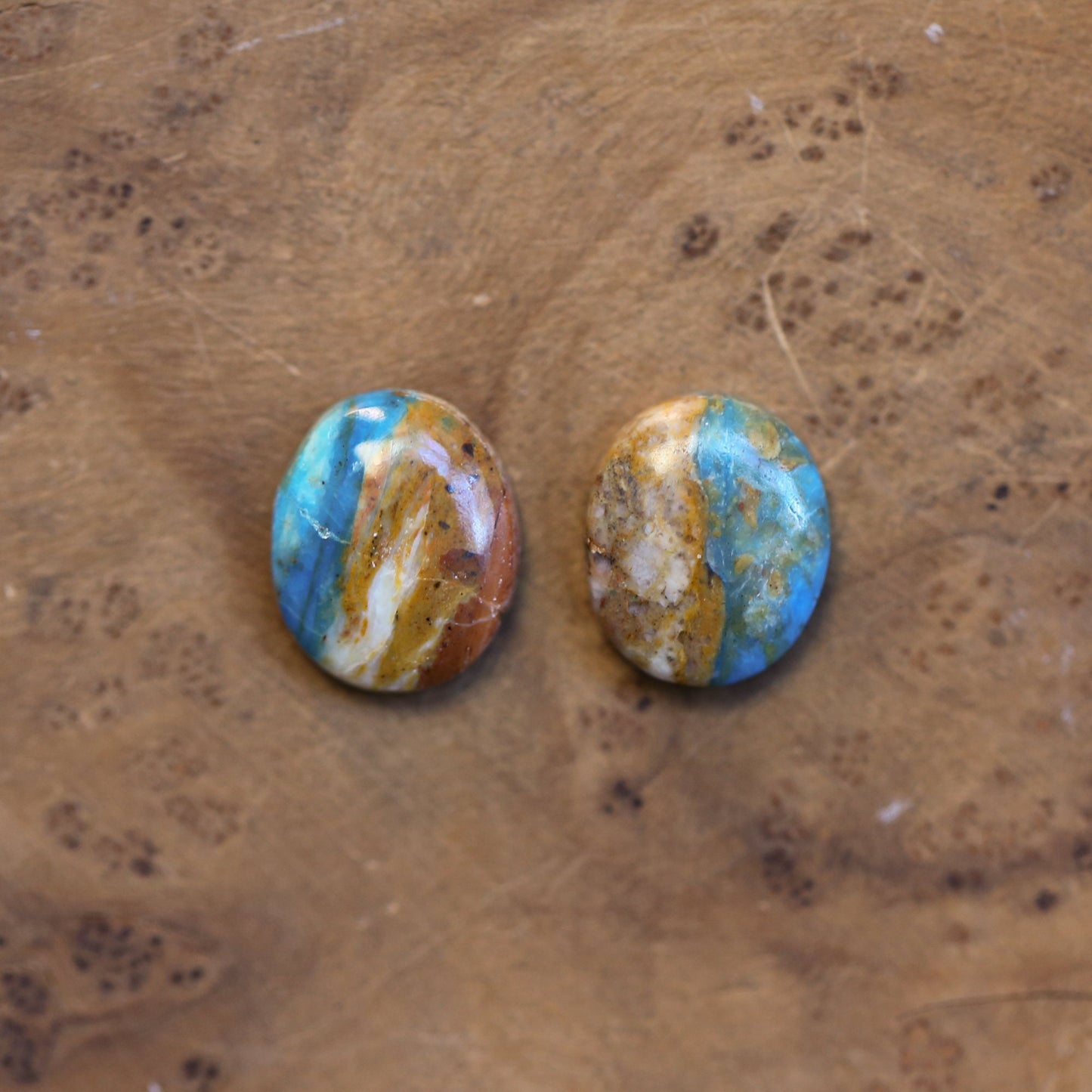 Peruvian Blue Opal Earrings – Sterling Silver Drop Earrings, OOAK