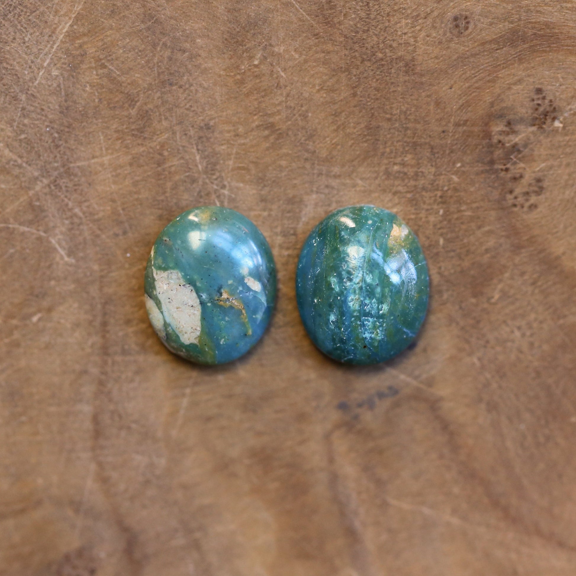 Peruvian Blue Opal Earrings – Sterling Silver Drop Earrings, OOAK