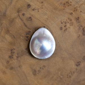 Deep Sea Ring - Mabe Pearl Ring - Big Blister Pearl Ring - Pearl and Silver Ring