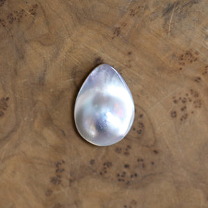 Deep Sea Ring - Mabe Pearl Ring - Big Blister Pearl Ring - Pearl and Silver Ring