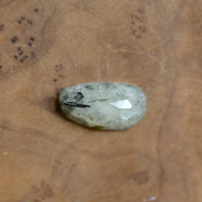 Prehnite Hanging Rock Pendant - Green Prehnite Pendant - Prehnite Necklace - Sterling Silver
