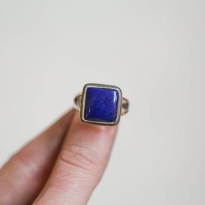 Blue Lapis Ring - AA Lapis Lazuli Ring - Silversmith - .925 Sterling Silver
