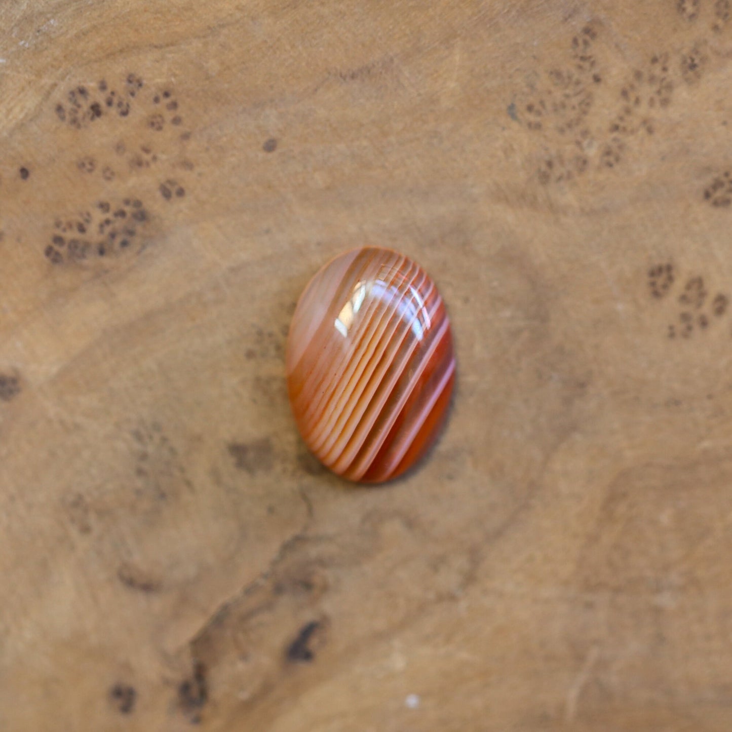 Custom Red Banded Agate Ring – Sterling Silver, Choose Your Stone