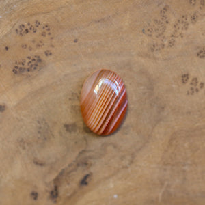 Red Banded Agate Ring - Agate Delica Ring - Silversmith Ring - Feminine Jewelry