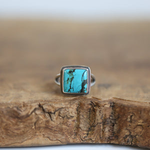 Turquoise Ring - Choose your Turquoise Stone - Sterling Silver Ring - Silversmith Ring