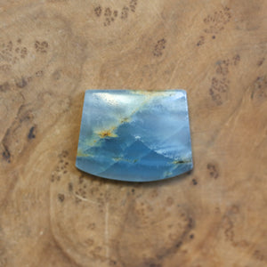 Blue Calcite Necklace - Unique Silversmith Pendant - Cornflower Blue Pendant - Calcite Pendant - Sterling Silver