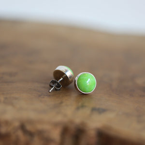 Green Turquoise Posts - American Turquoise Earrings - Ready to Ship - OOAK