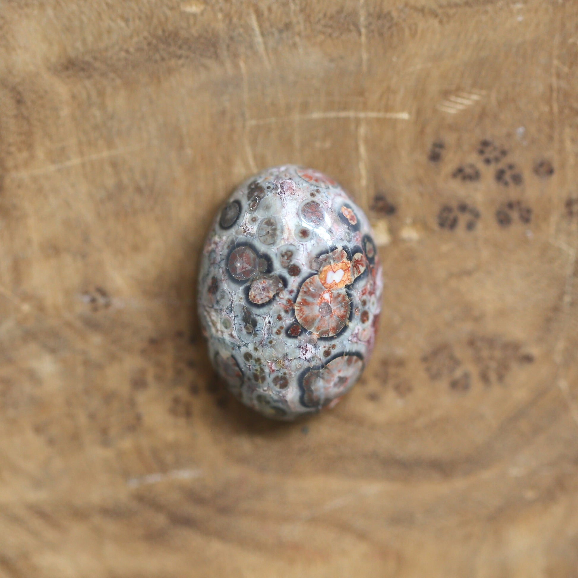 Custom Leopardskin Jasper Sterling Silver Ring – Handmade Boho Statement Ring