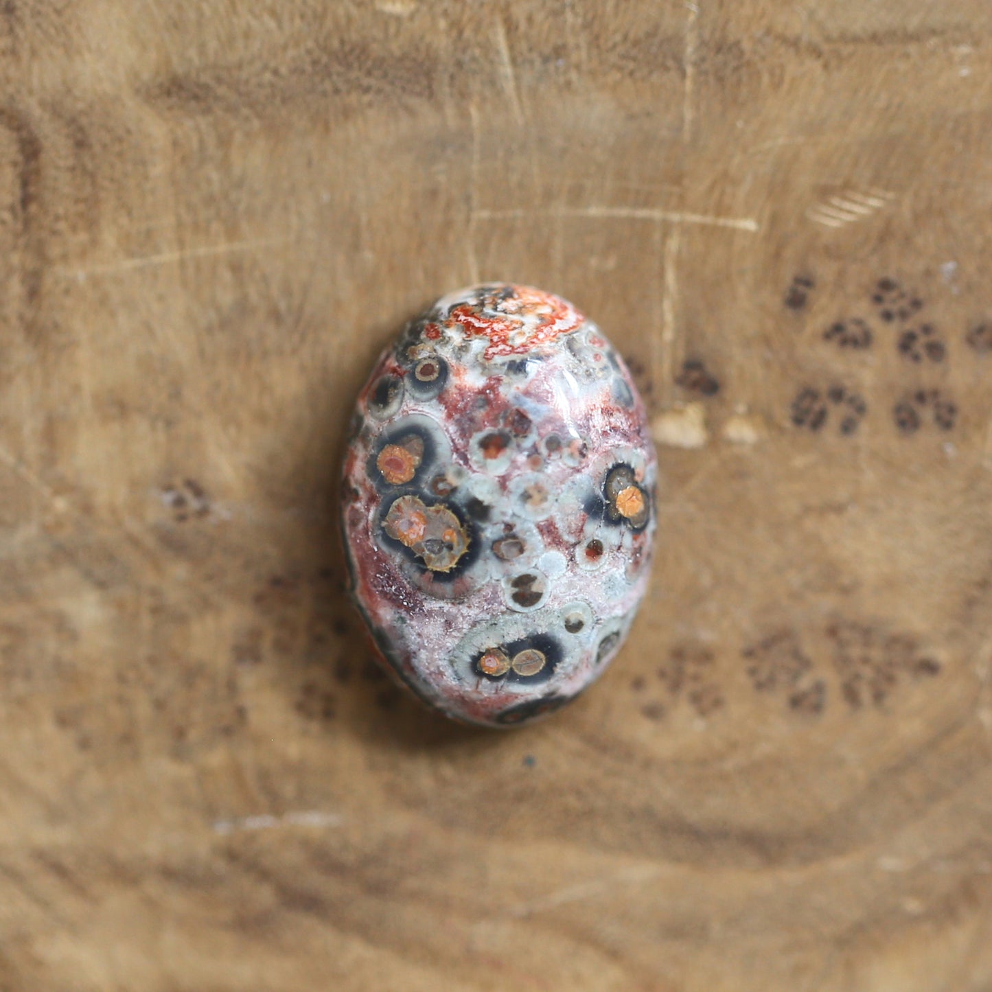 Custom Leopardskin Jasper Sterling Silver Ring – Handmade Boho Statement Ring