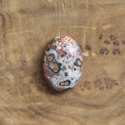 Custom Leopardskin Jasper Sterling Silver Ring – Handmade Boho Statement Ring