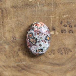 Custom Leopardskin Jasper Sterling Silver Ring – Handmade Boho Statement Ring