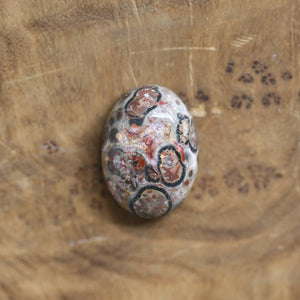 Custom Leopardskin Jasper Sterling Silver Ring – Handmade Boho Statement Ring