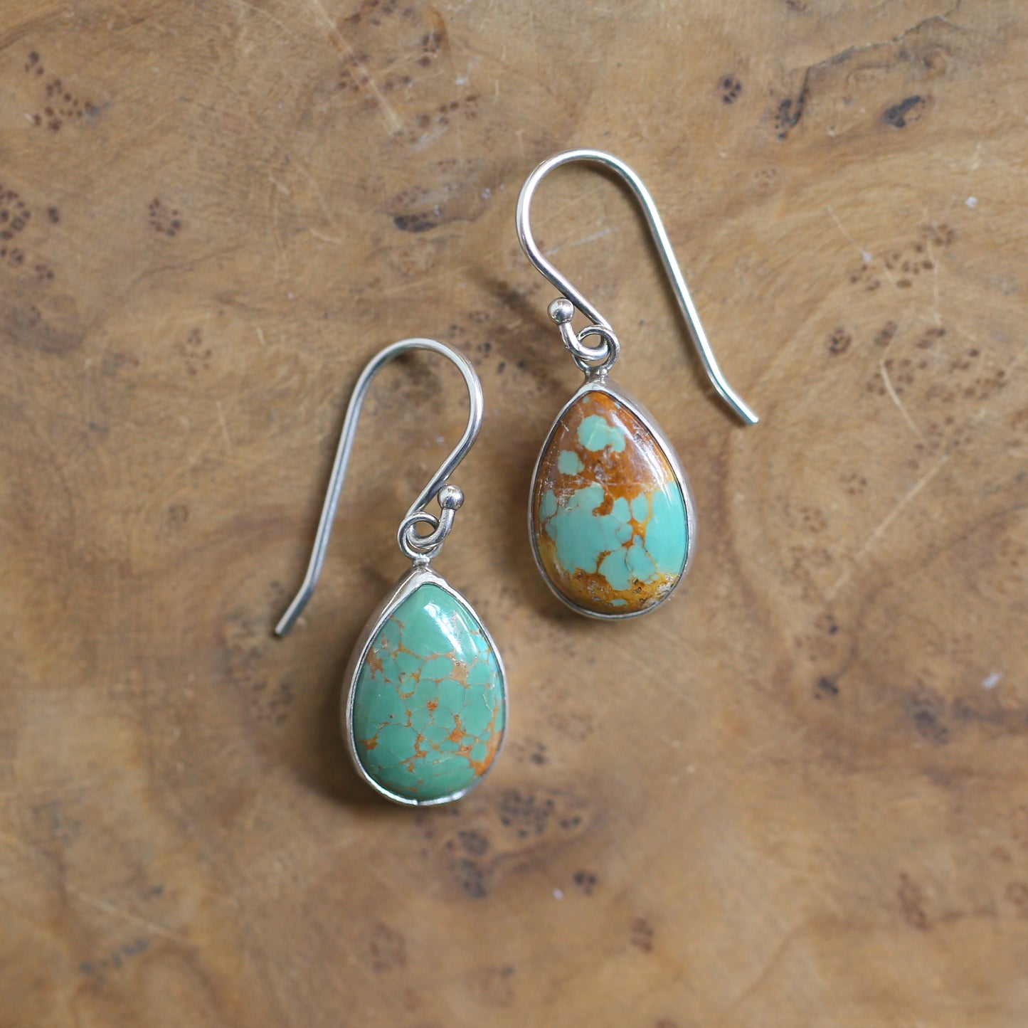 Turquoise Drop Earrings - Choose Your Pair - .925 Sterling Silver