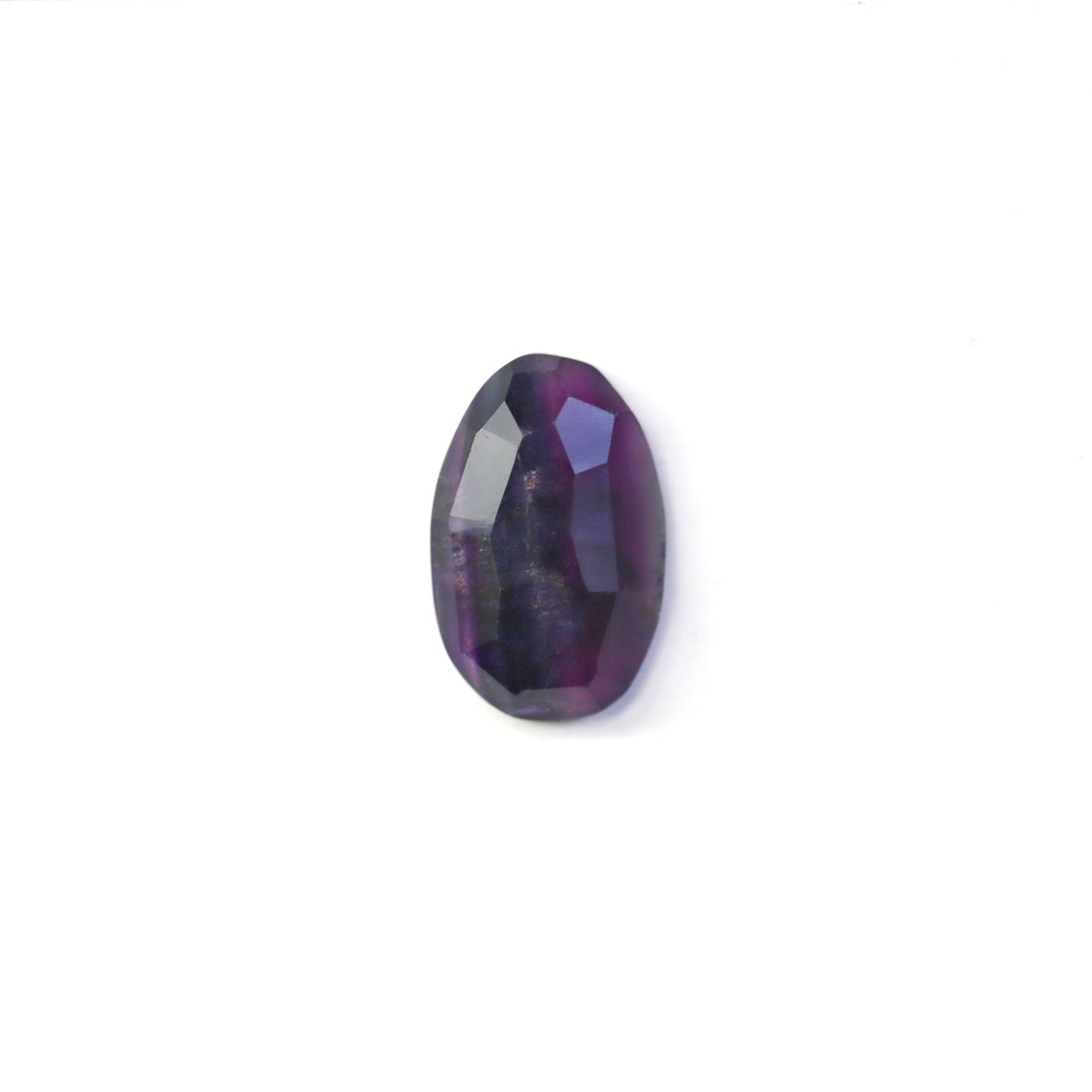 Custom Rose Cut Rainbow Fluorite Pendant – Sterling Silver Silversmith Jewelry