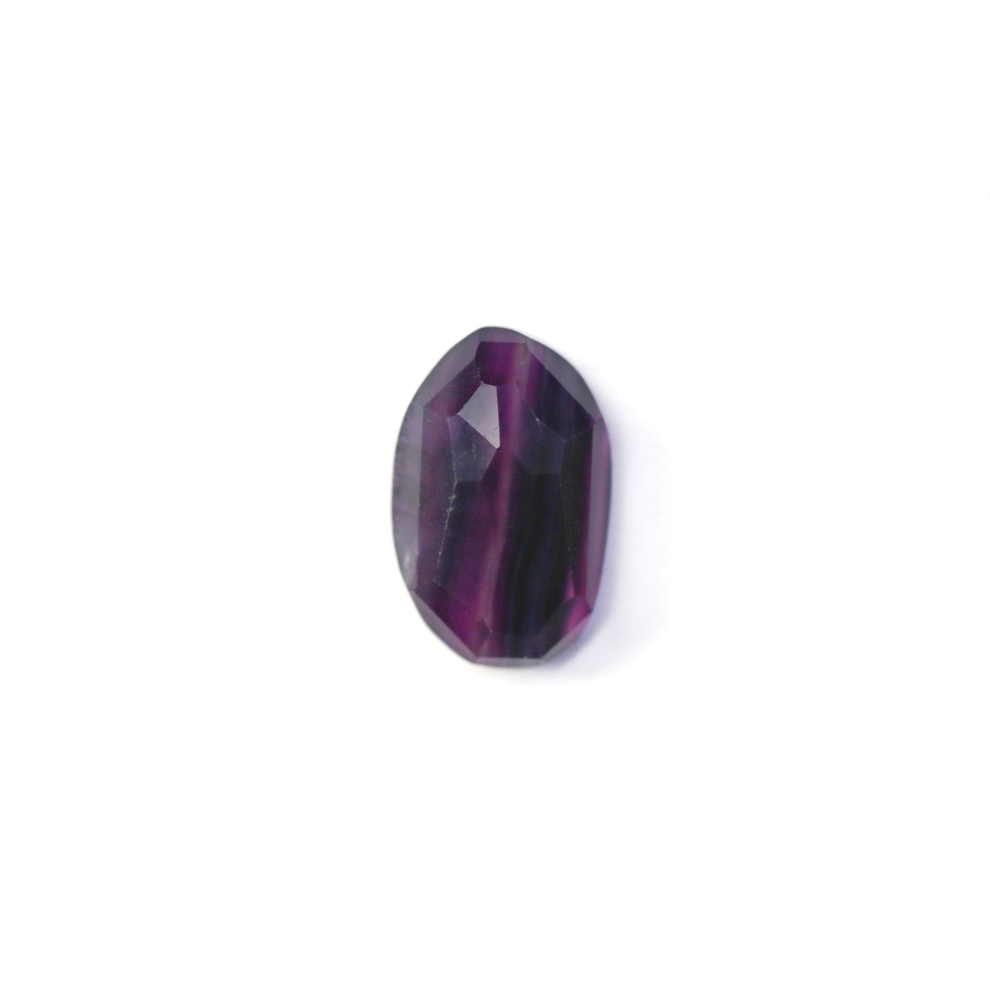Custom Rose Cut Rainbow Fluorite Pendant – Sterling Silver Silversmith Jewelry