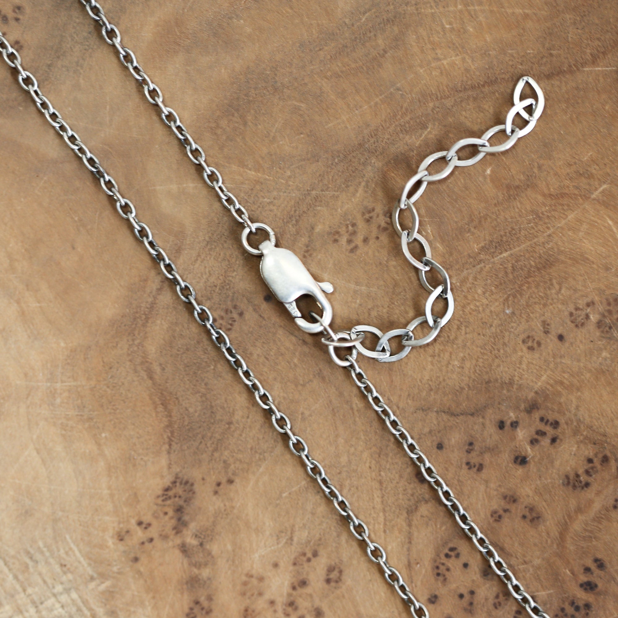 Ocean Jasper Teardrop Necklace - Choose Your Stone - .925 Sterling Silver