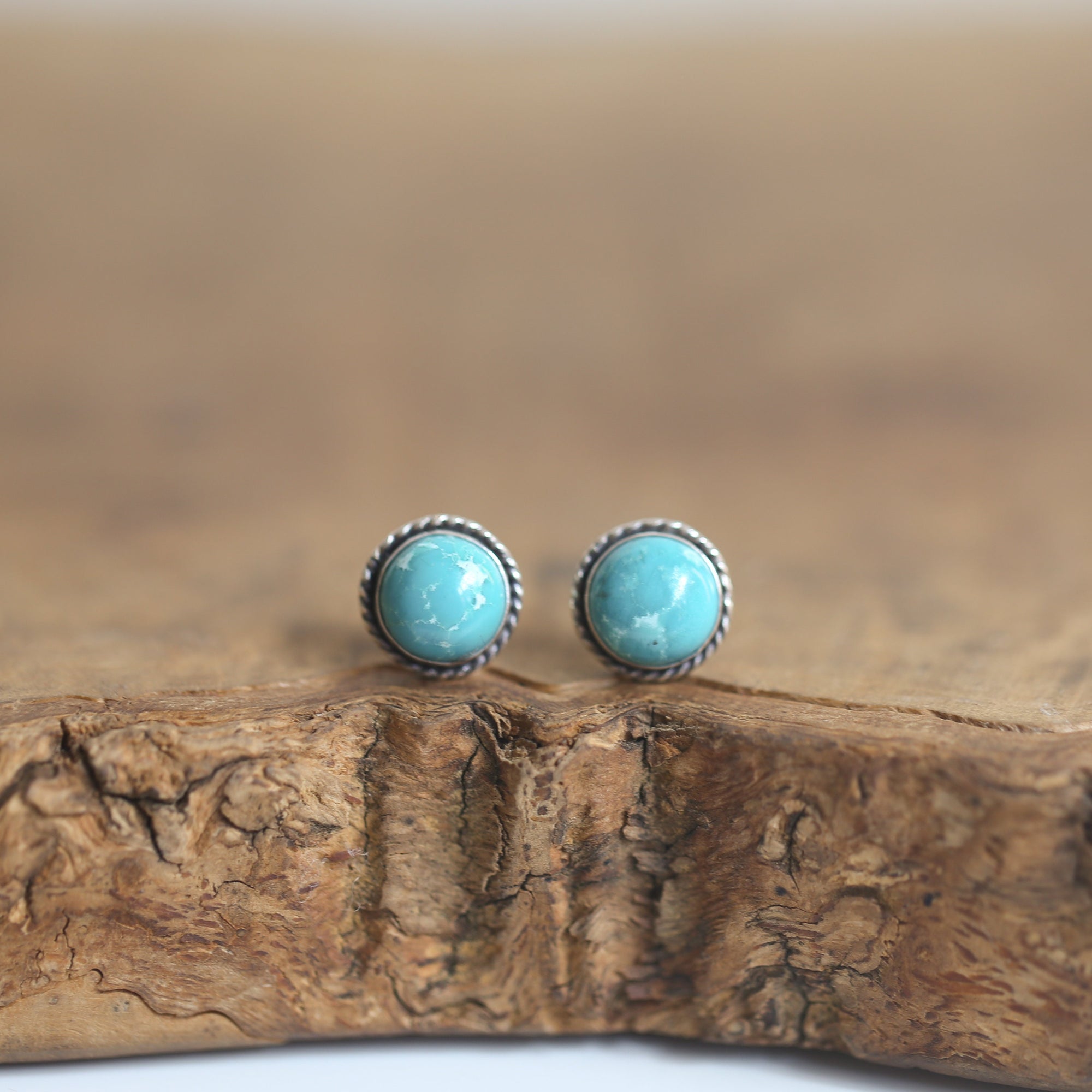 Traditional Turquoise Posts - Old Mine Turquoise - Turquoise Studs - Ready to Ship