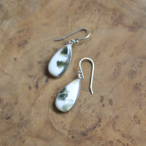 Ocean Jasper Earrings - Ocean Jasper Drops - Jasper Earrings - Sterling Silver