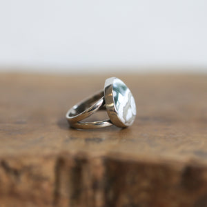 Custom Chunky Ocean Jasper Ring - Choose Your Stone - .925 Sterling Silver