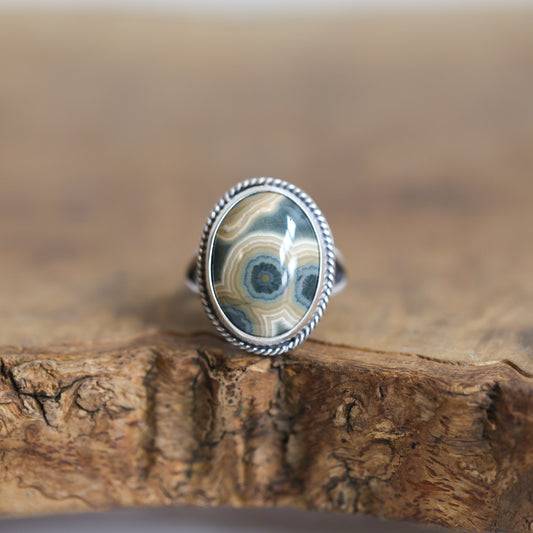 Ocean Jasper Boho Ring | Sterling Silver | Custom Ring