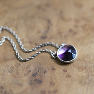 Ready to Ship - Trapiche Amethyst Necklace - Choose Your Purple Amethyst Pendant