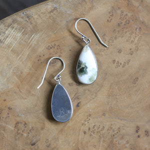 Ocean Jasper Earrings - Ocean Jasper Drops - Jasper Earrings - Sterling Silver