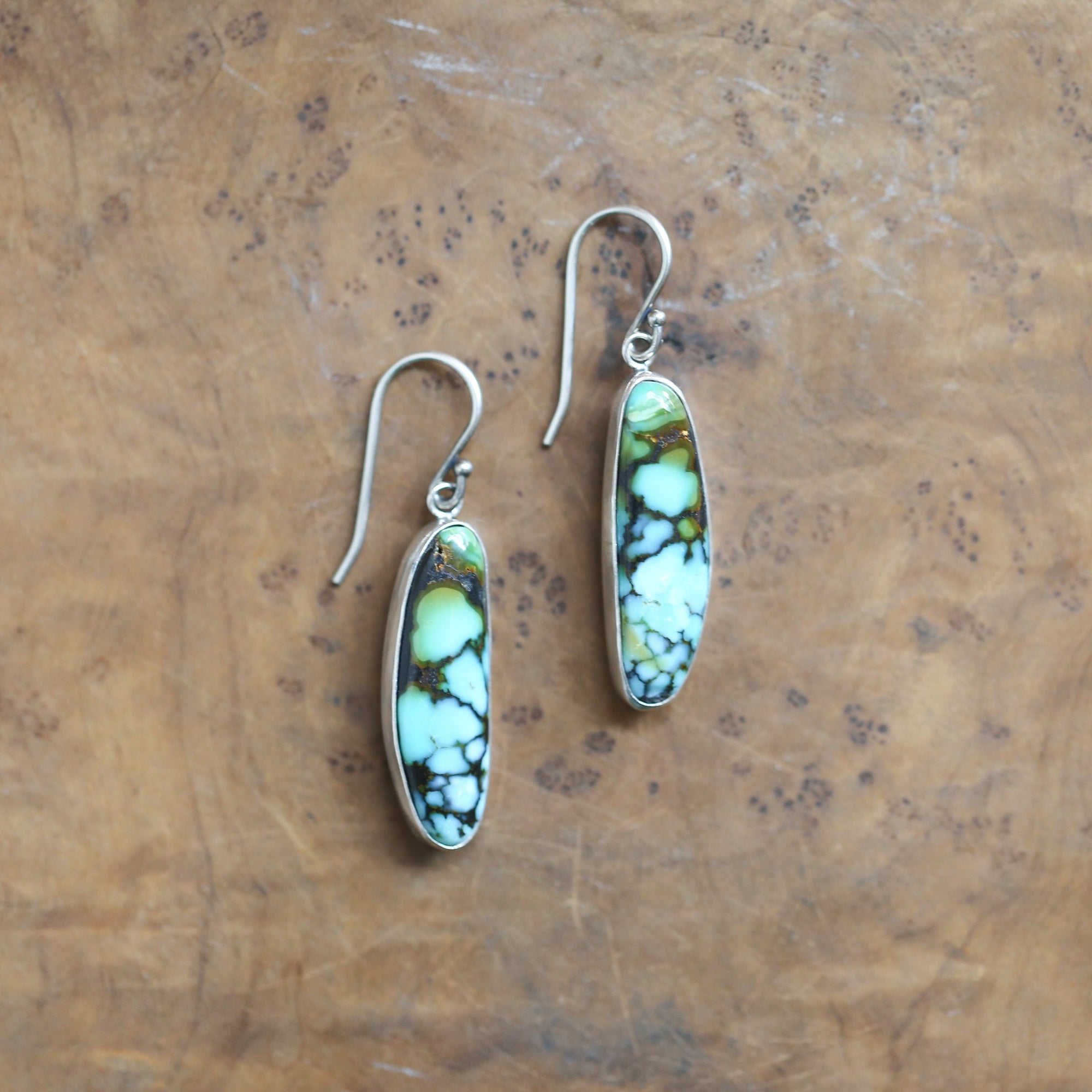 Ready to Ship - Blue Moon Turquoise Drop Earrings - Choose Your Pair - Blue Moon Earrings - Sterling Silver