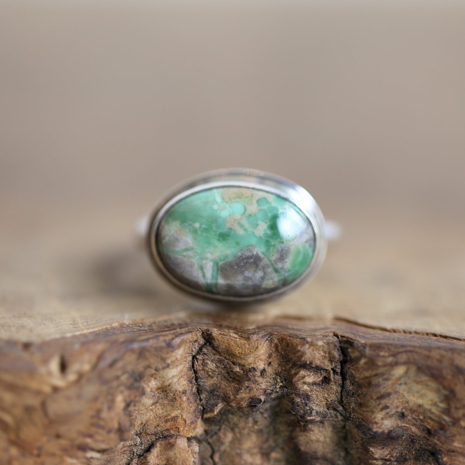 Variscite Ring - Green Variscite Ring - Sterling Silver - Choose Your Stone - OOAK