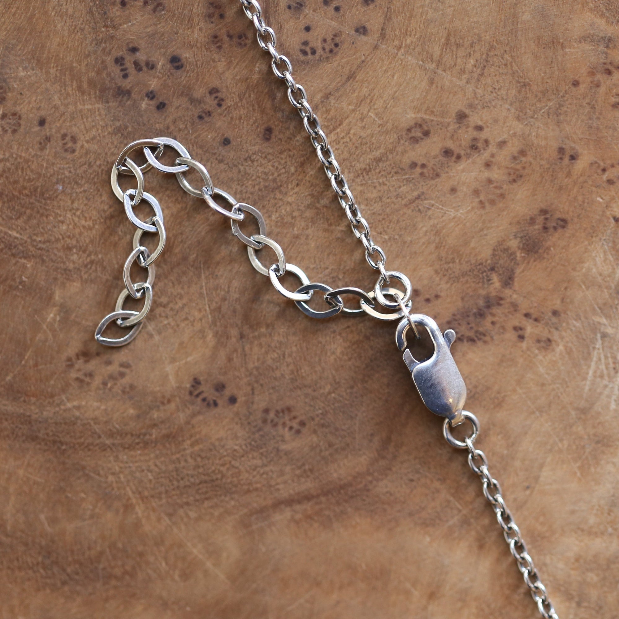 Moss Agate Pendant - .925 Sterling Silver - Rose Cut Moss Agate Necklace