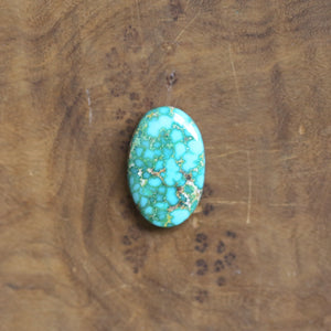 Sonoran Gold Turquoise Ring - 18K Gold Bezel - Sterling Silver