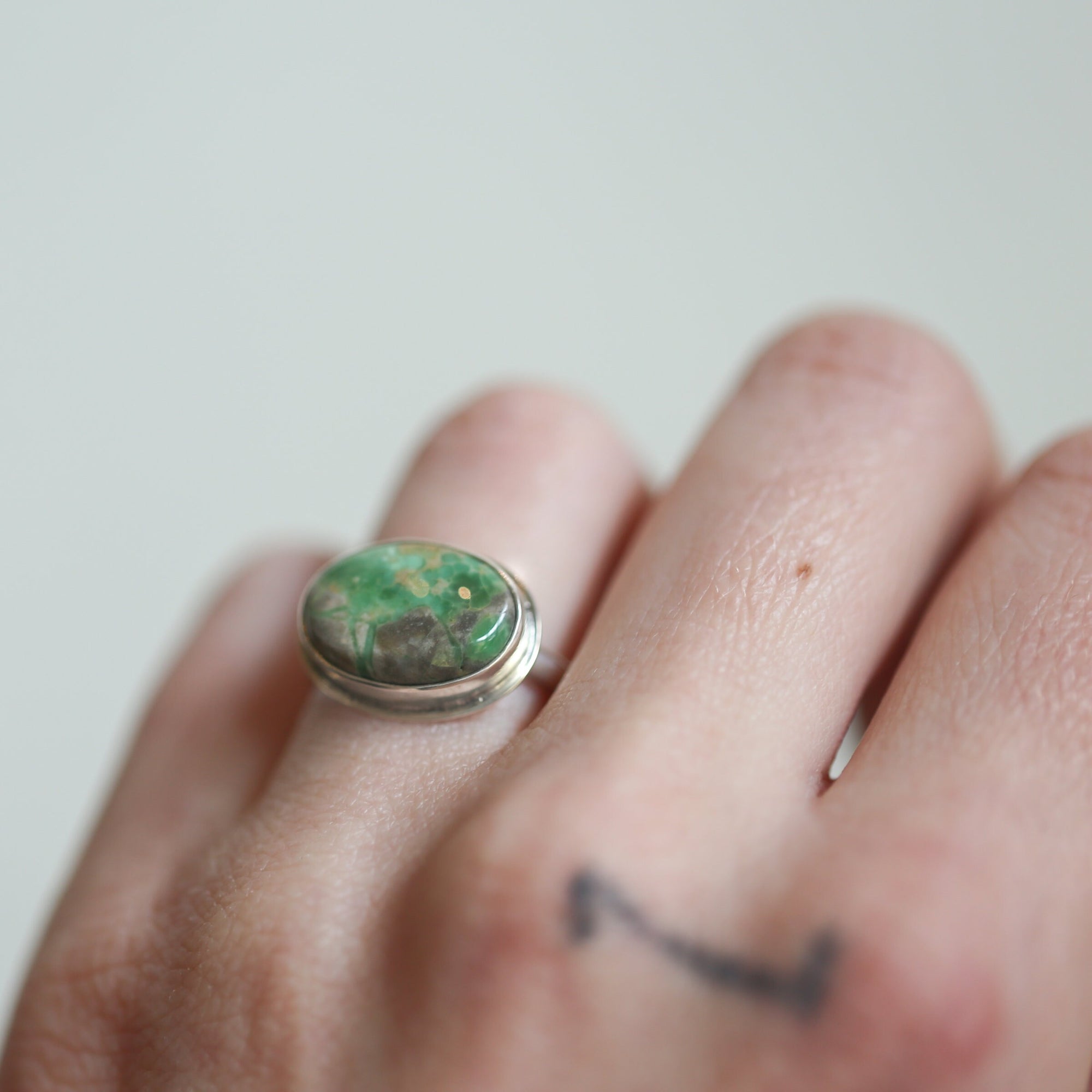 Variscite Ring - Green Variscite Ring - Sterling Silver - Choose Your Stone - OOAK