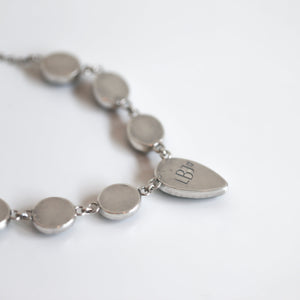 Black Onyx Necklace - Black Onyx Multistone Necklace - Silversmith - Onyx Pendant