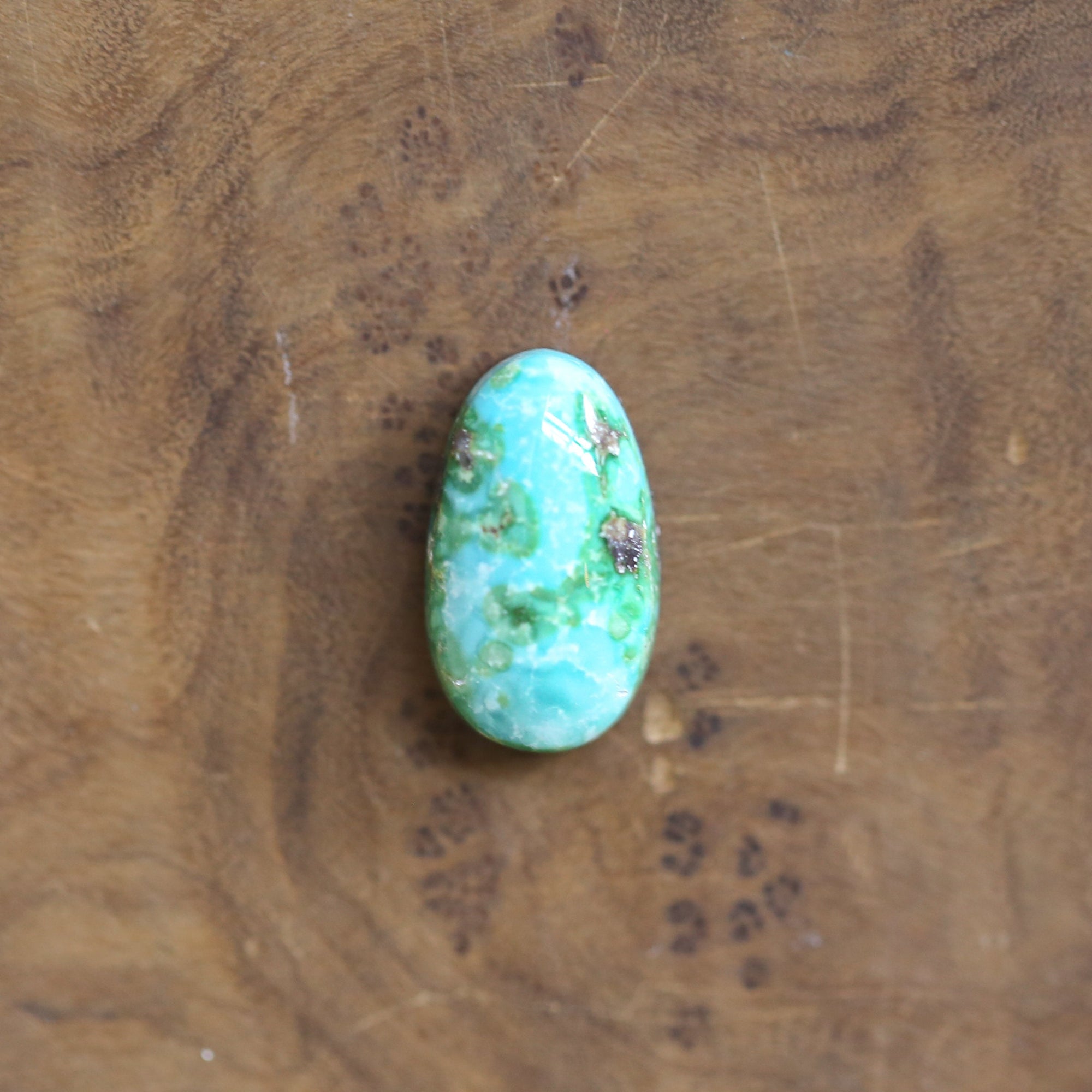 Sonoran Gold Turquoise Ring - 18K Gold Bezel - Sterling Silver