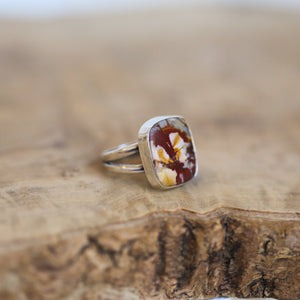 Red Creek Jasper Ring - .925 Sterling Silver Ring - Choose Your Stone Ring