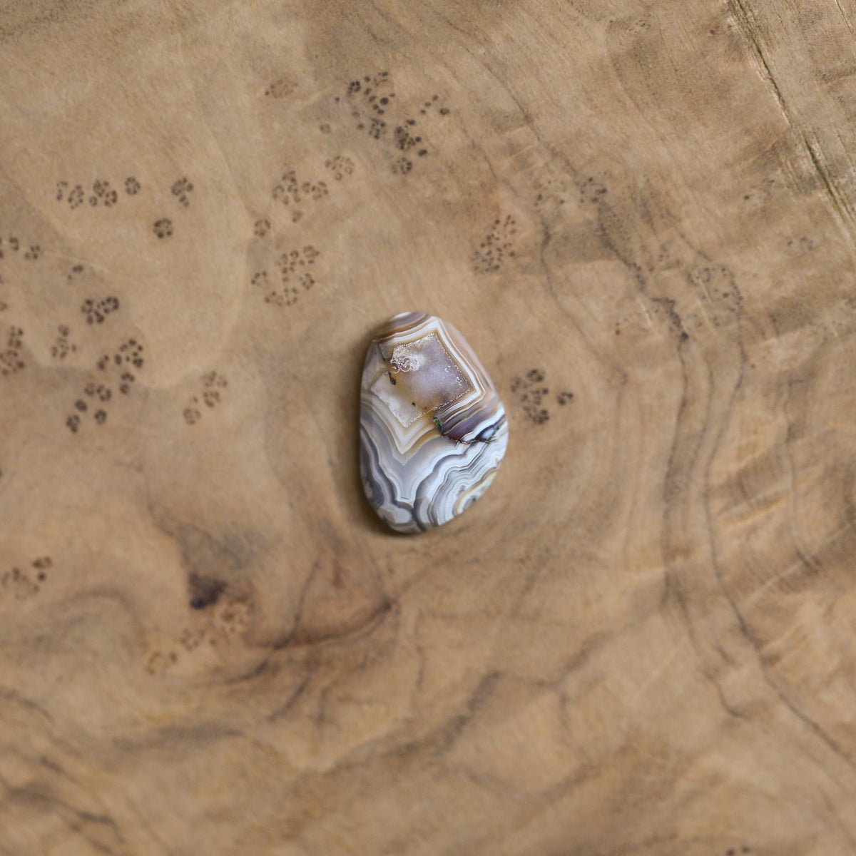 Laguna Lace Agate Chunky Boho Ring | Sterling Silver