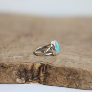 Russian Amazonite Ring - Soft Turquoise Ring - Silversmith - Silversmith Ring