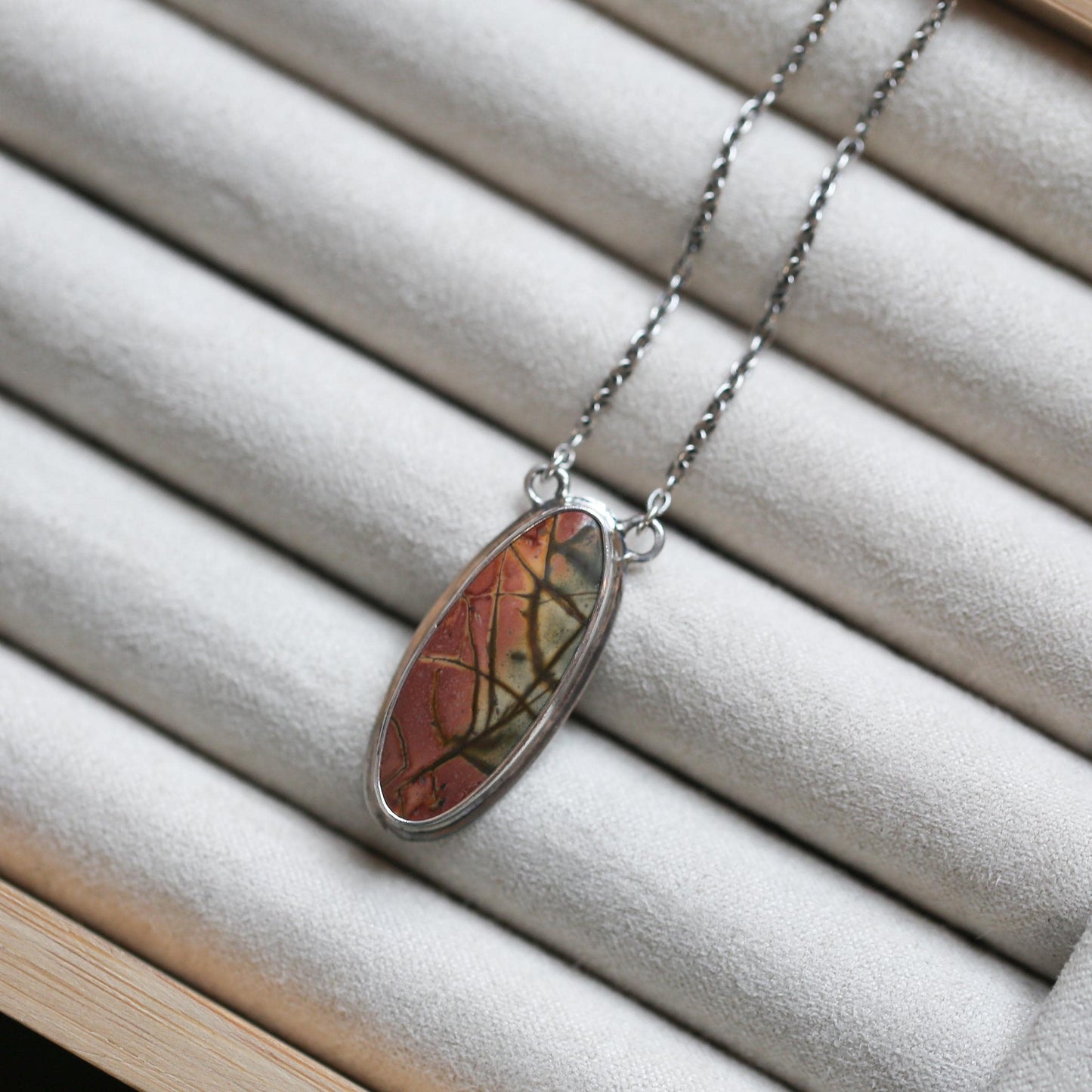 Custom Red Creek Jasper Necklace - Choose your Stone - OOAK