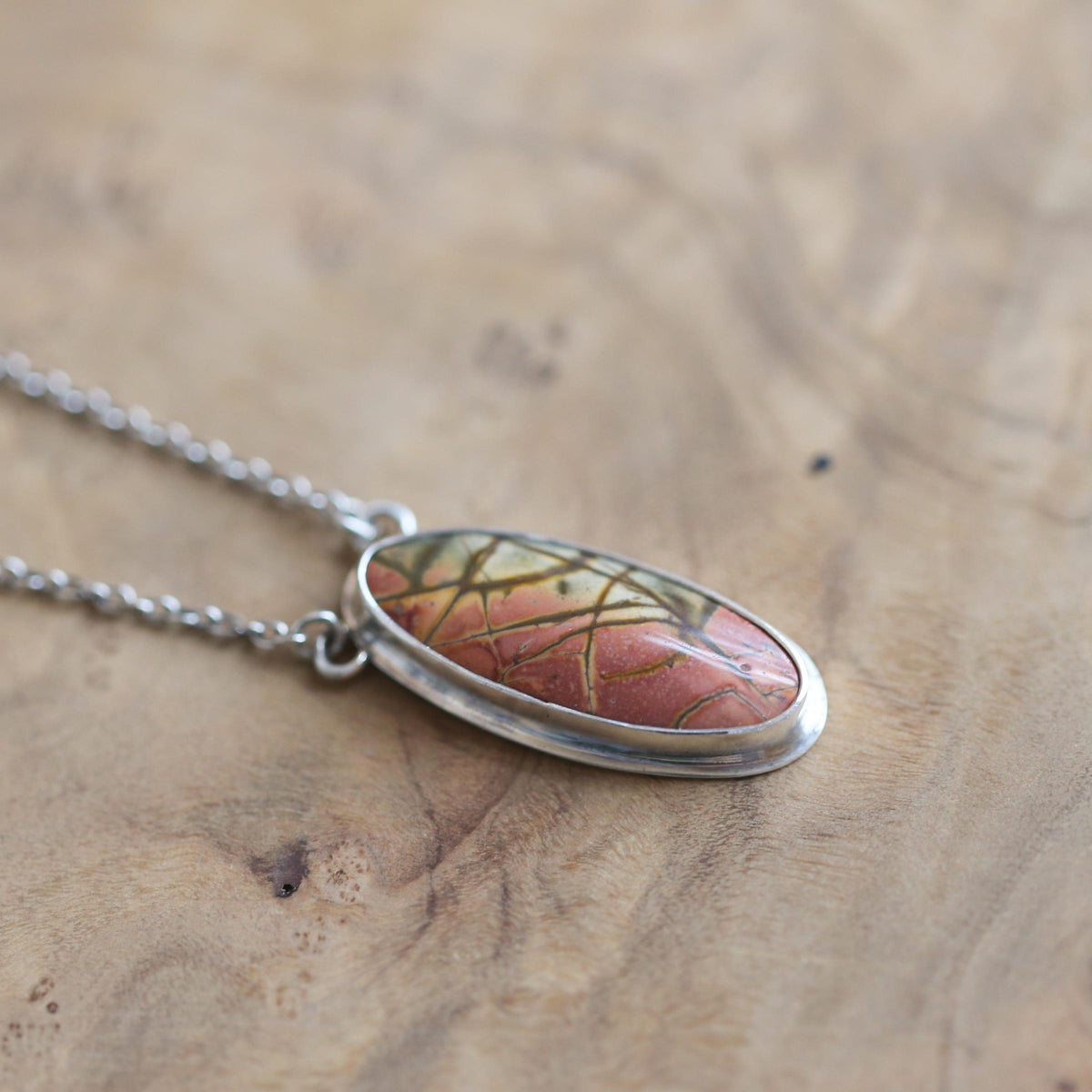 Red Creek Jasper Necklace | Sterling Silver