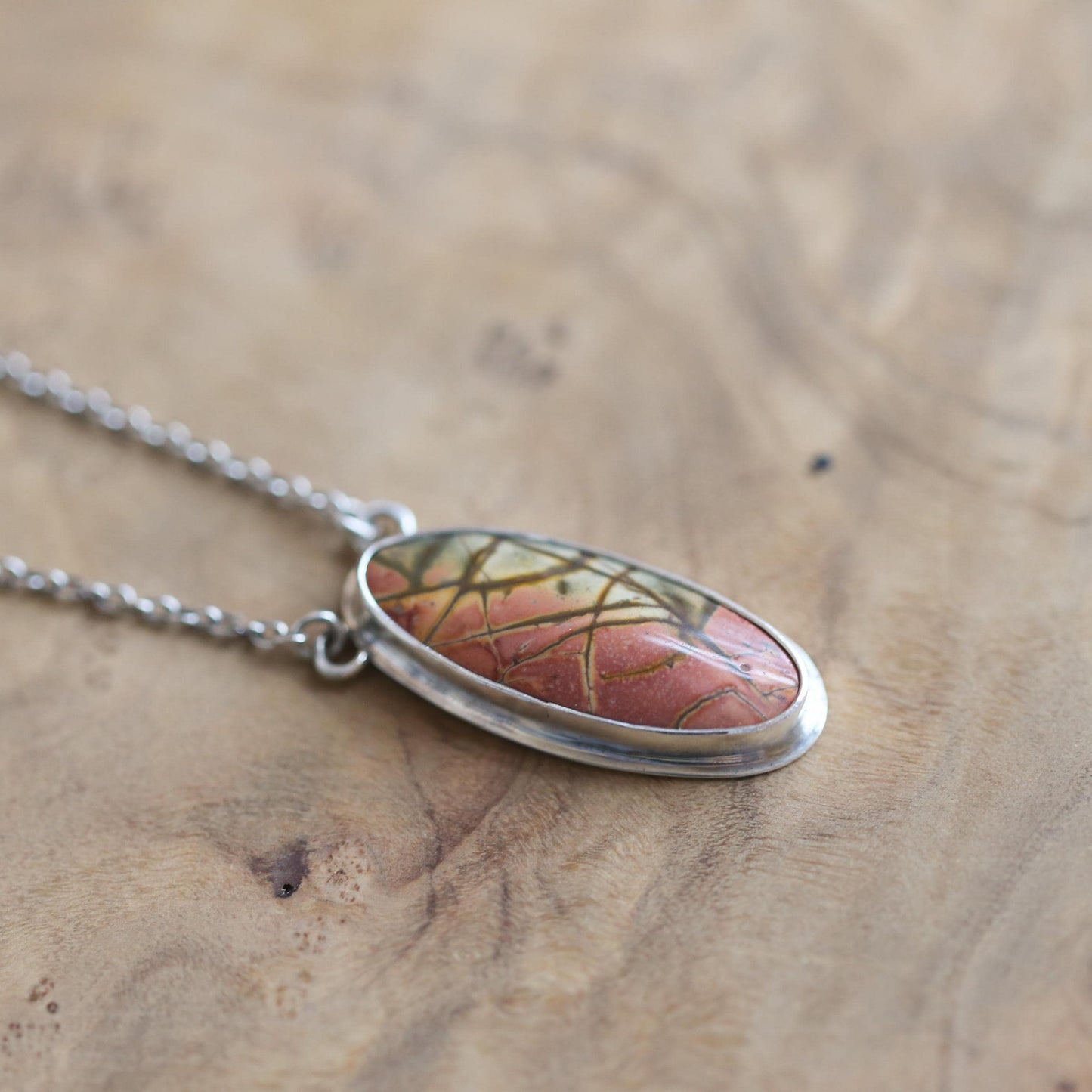Custom Red Creek Jasper Necklace - Choose your Stone - OOAK