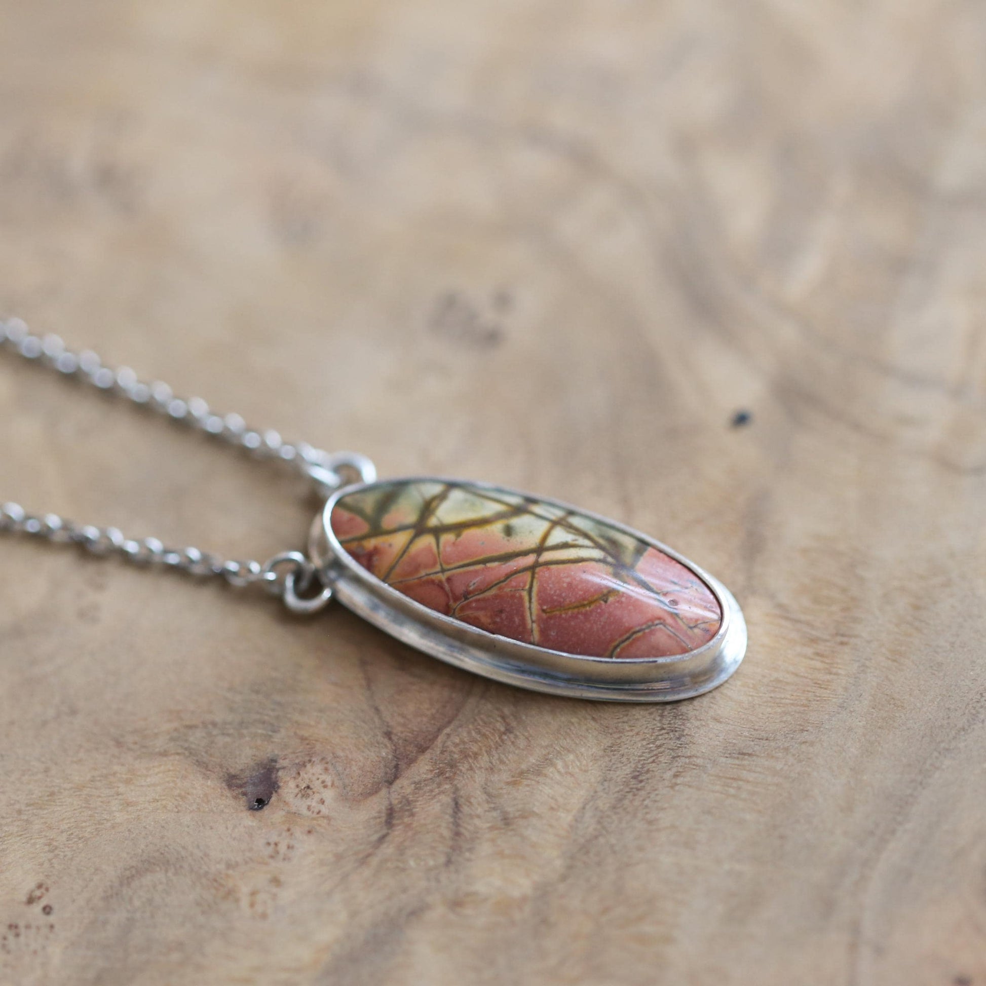 Custom Red Creek Jasper Necklace - Choose your Stone - OOAK