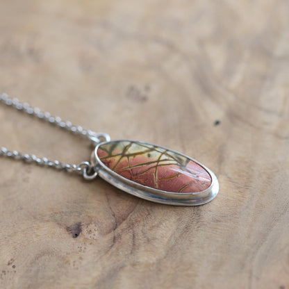 Custom Red Creek Jasper Necklace - Choose your Stone - OOAK