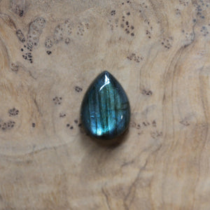 Big Labradorite Ring - .925 Sterling Silver - Choose your Own - Flashy Labradorite Pear