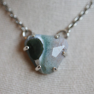 Ocean Jasper Necklace - Sterling Silver - One of a Kind