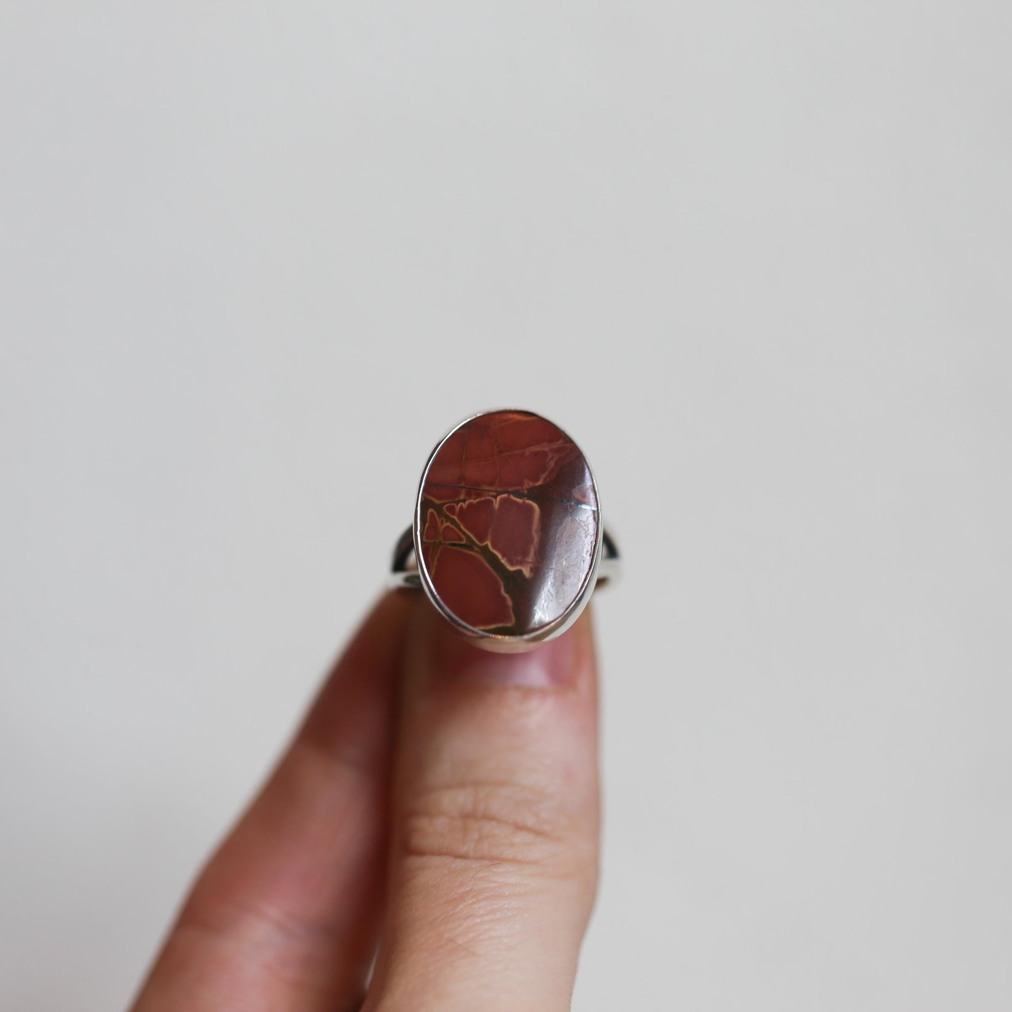 Red Creek Jasper Ring - .925 Sterling Silver Ring - Choose Your Stone - OOAK