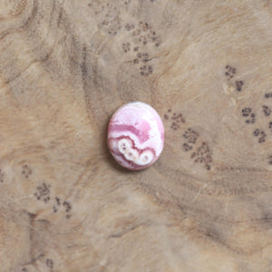 14K White Gold Rhodochrosite Ring - White Gold Ring