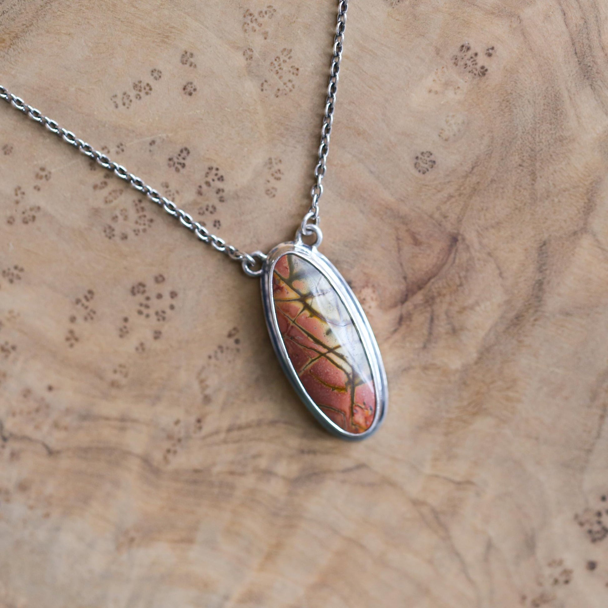 Custom Red Creek Jasper Necklace - Choose your Stone - OOAK