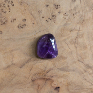 Amethyst Notched Boho Ring - Purple Amethyst Ring - Silversmith - Sterling Silver