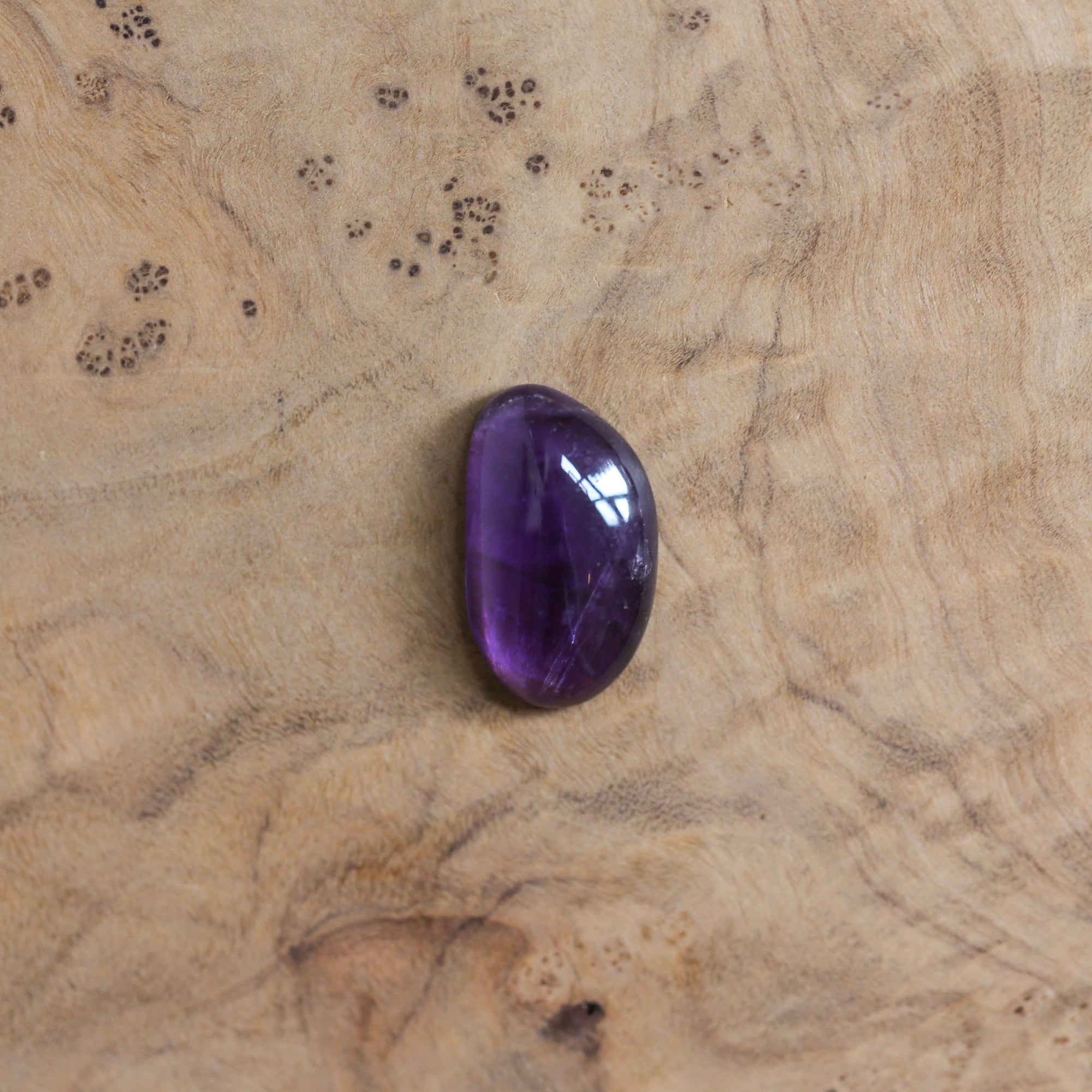 Amethyst Notched Boho Ring - Purple Amethyst Ring - Silversmith - Sterling Silver