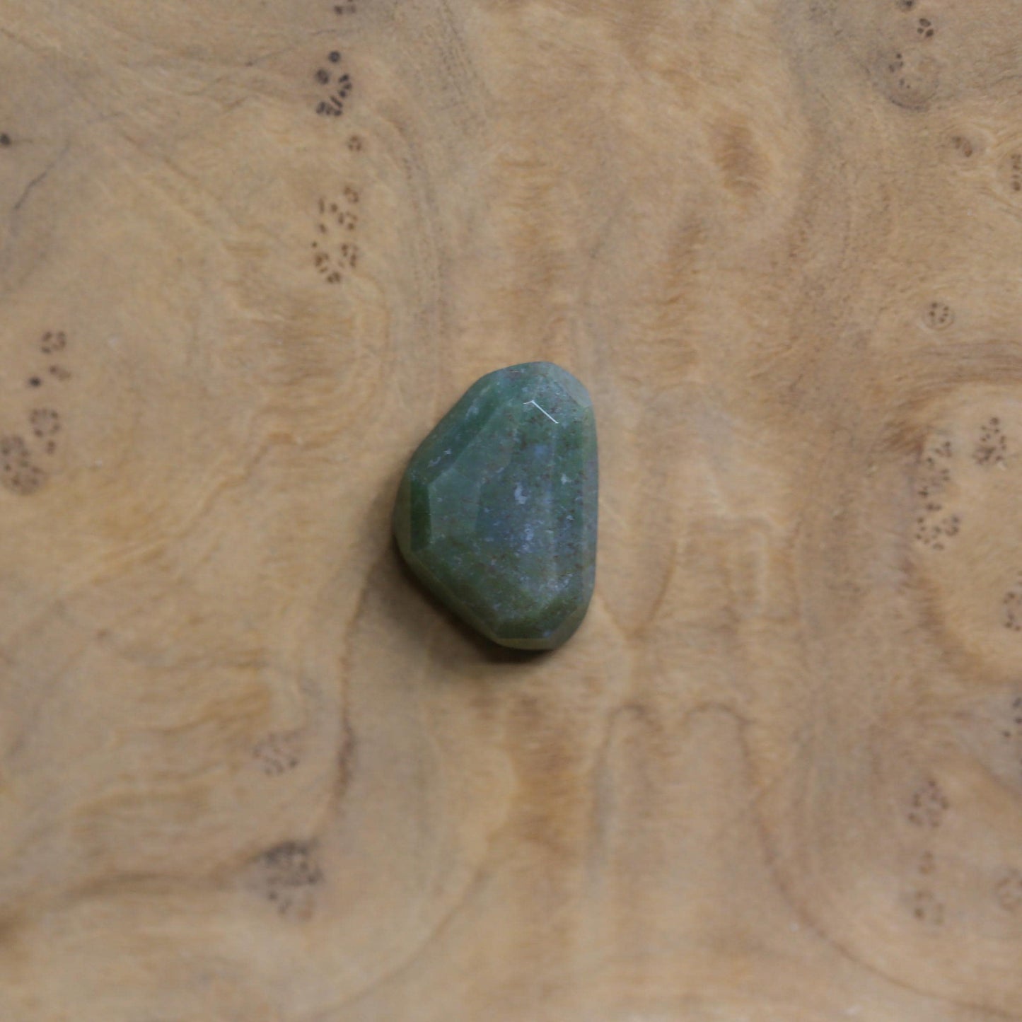 Rustic Sterling Silver Moss Agate Pendant – Rose Cut Stone