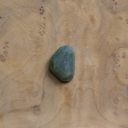 Rustic Sterling Silver Moss Agate Pendant – Rose Cut Stone